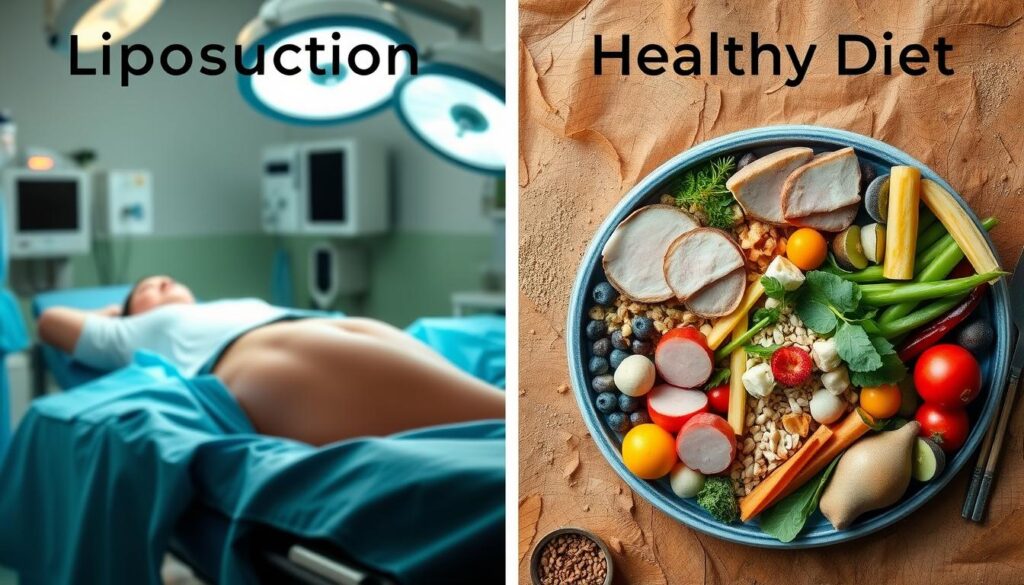 liposuction vs healthy diets